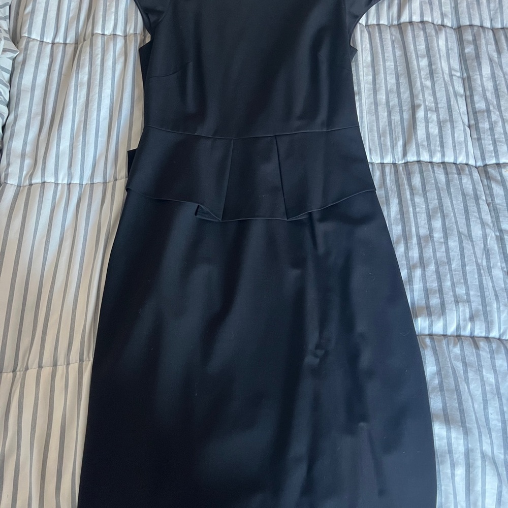 J. Crew Classic Black Midi Dress